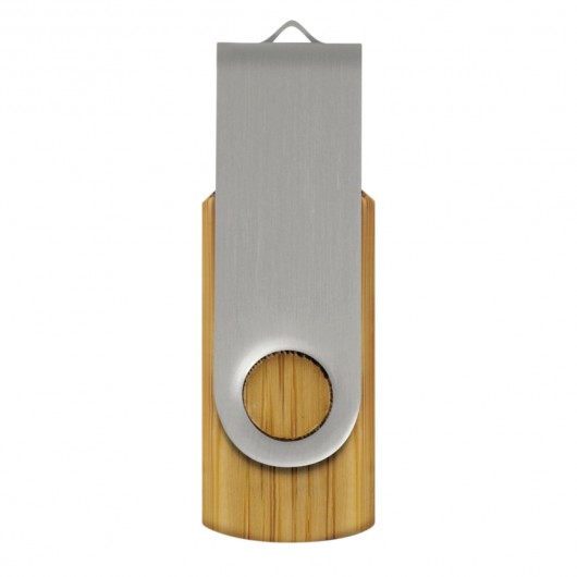 4GB Bamboo USB Drives Silver